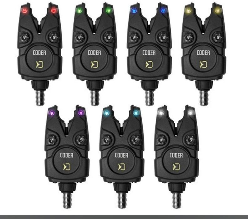 Senzori / avertizori și stație pescuit Delphin Coder 3+1