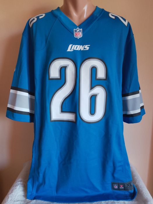 Tricou Fotbal American Detroit Lions #26 Delmas NFL On Fied