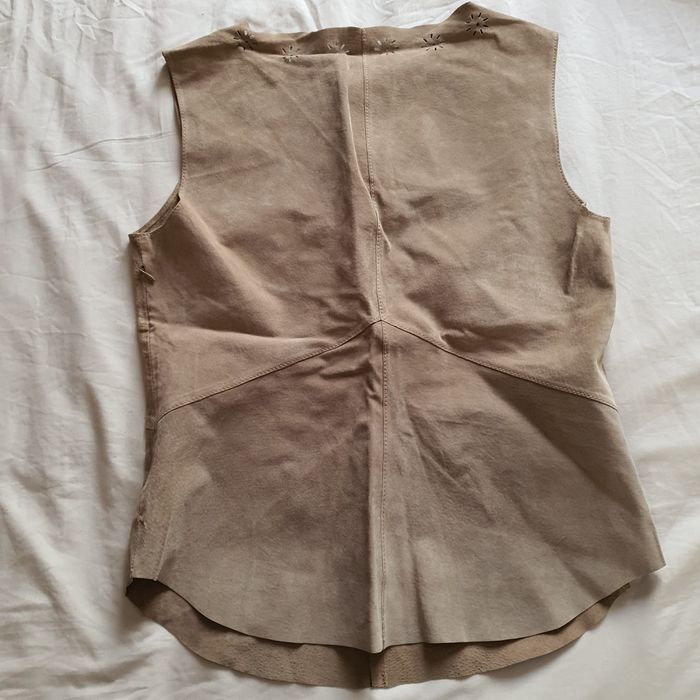 Bluza de piele intoarsa naturala