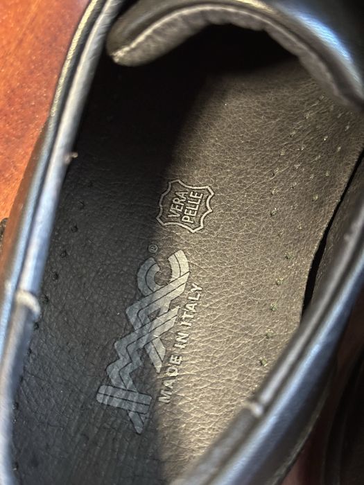 Итальянские кожанные туфли Oxford