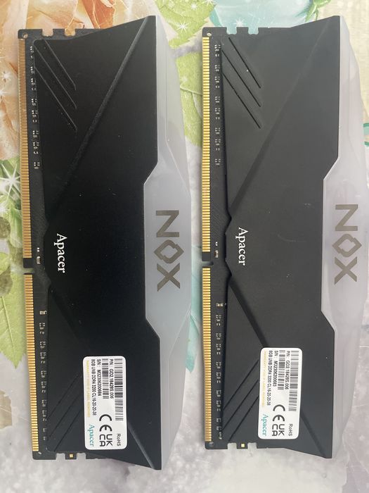 DDR 4 8gb 2шт по 8гб