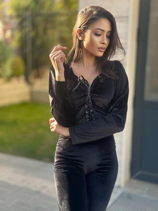 Дамски сет-кадифе,р-р М