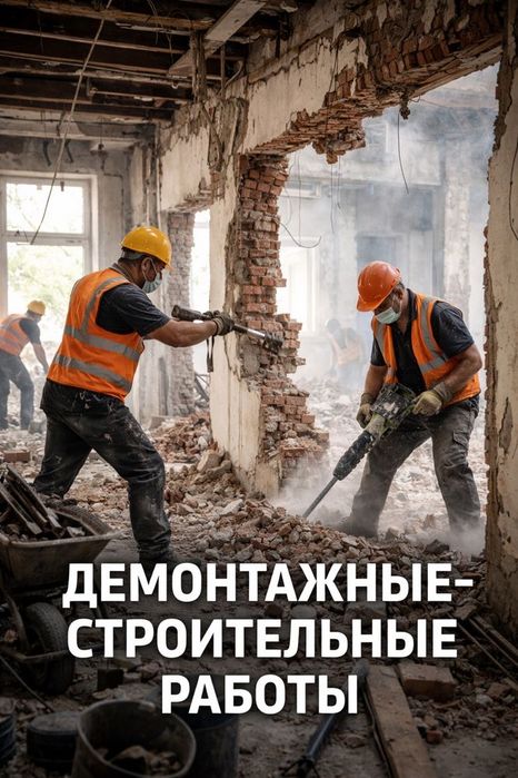 Демонтаж,вывоз мусора