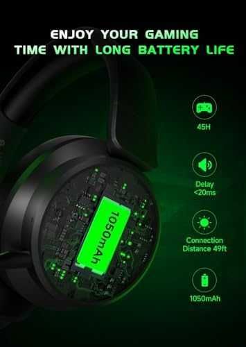 Нови Безжични гейминг слушалки за Xbox PS4 PS5 PC ENC микрофон 50mm за игри
