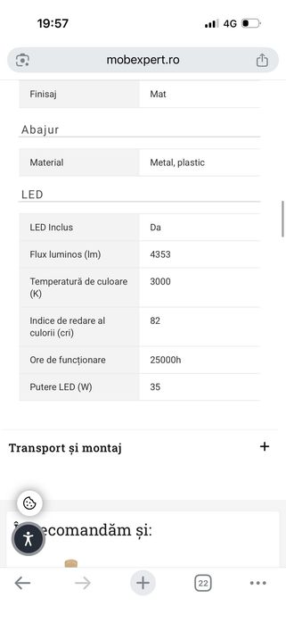 Plafoniera Led Mobexpert