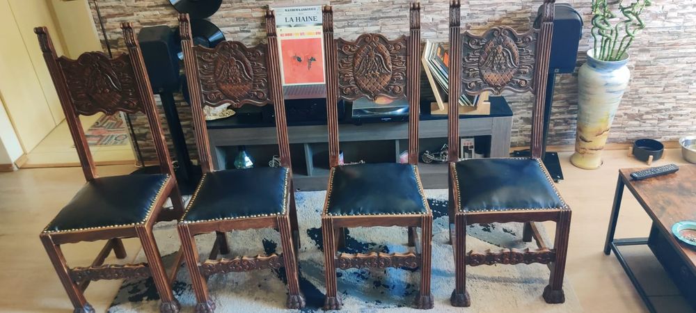 Set 4 scaune  vintage sec XIX