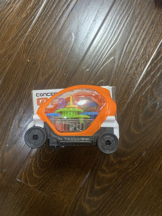 Прозрачный концепт-кар интерактивная развивающая машинка с шестеренкам