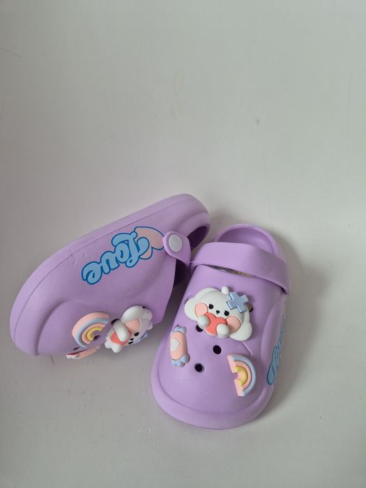 Papuci crocs copii fete cu jibbitz