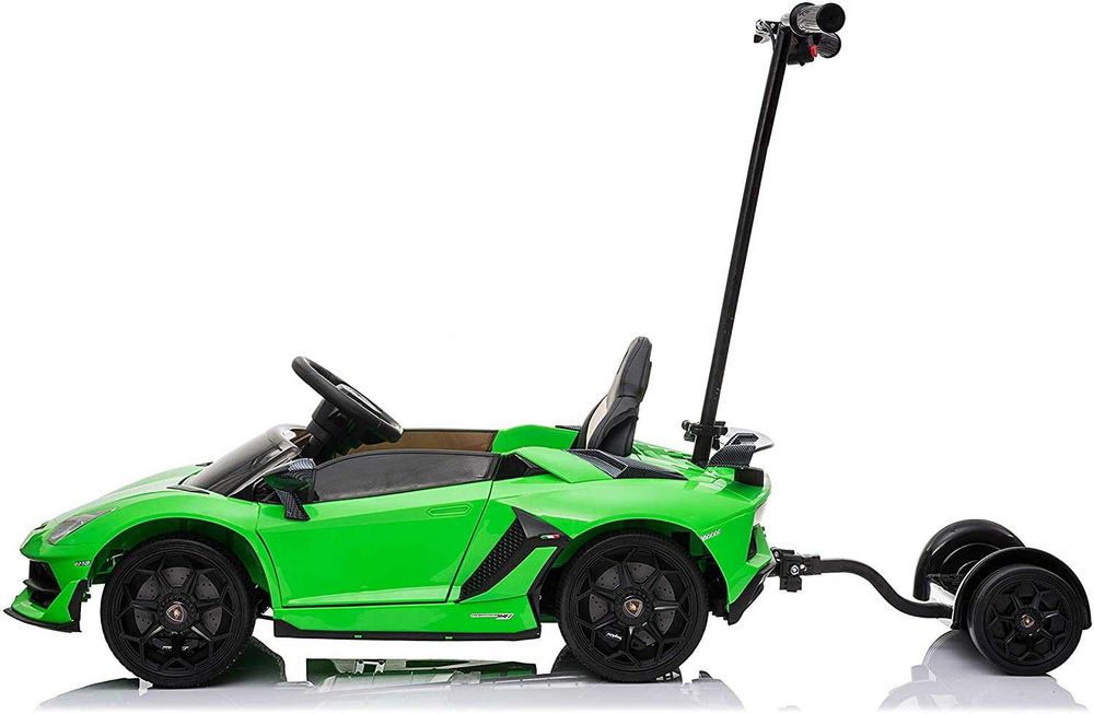 Masina electrica Lamborghini Aventador SVJ 70W 12V + Hoverboard #Verde