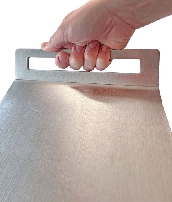 Plită Grătar Profesională INOX Alimentar 316 (6mm grosime) + CADOU Presă Smash Burger