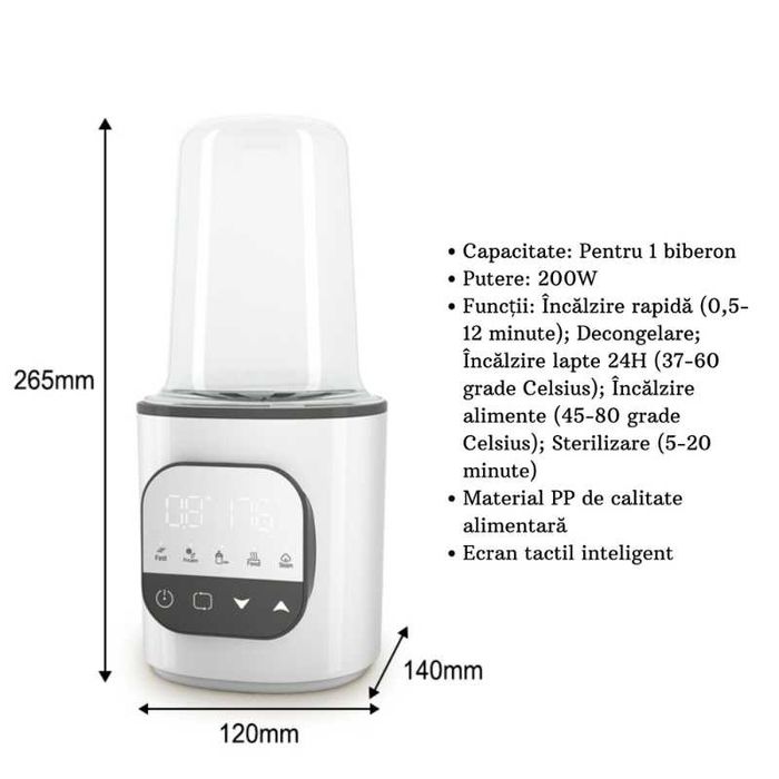 Incalzitor Biberon, Rapid, Multifunctional 5 in 1 si Sterilizator