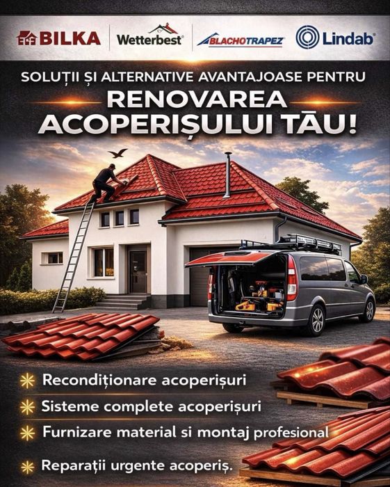 Acoperisuri la cheie cu Tabla si tigla ceramica