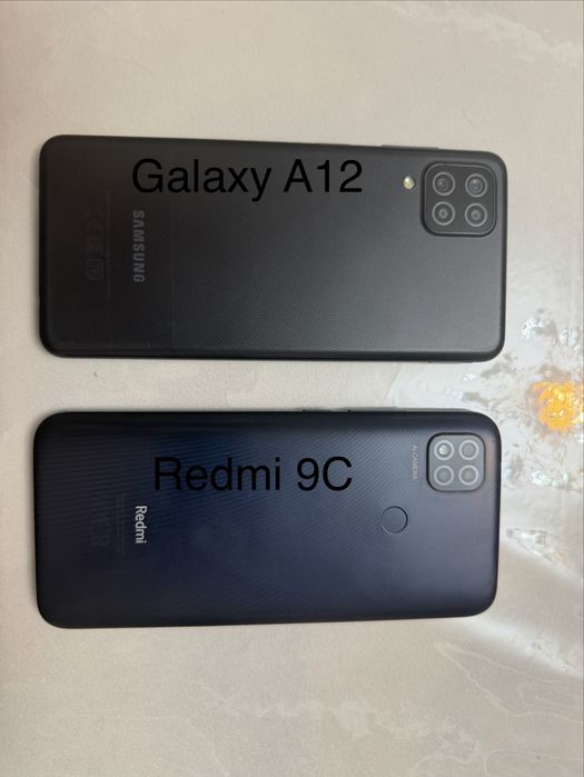 Продаю два телефона ( Galaxy A12, Redmi 9C