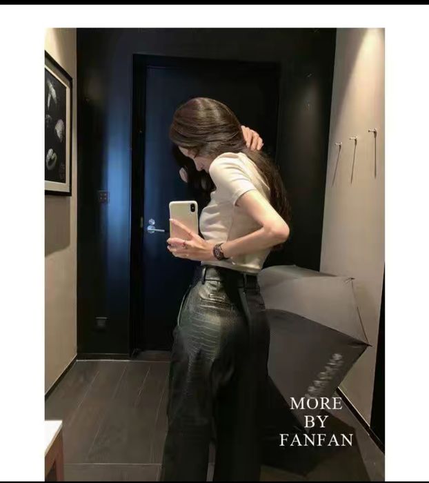 Женские Кожаные брюки