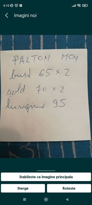 Haina rosie Palton mare