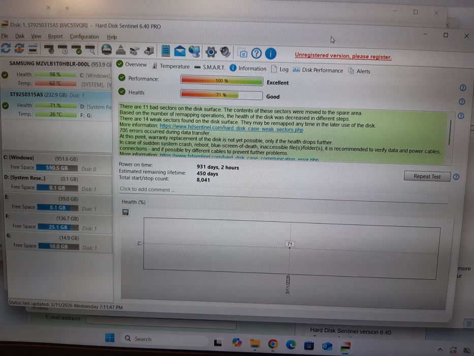 HDD Seagate Laptop 2.5, 250GB, 5400RPM, SATA-III