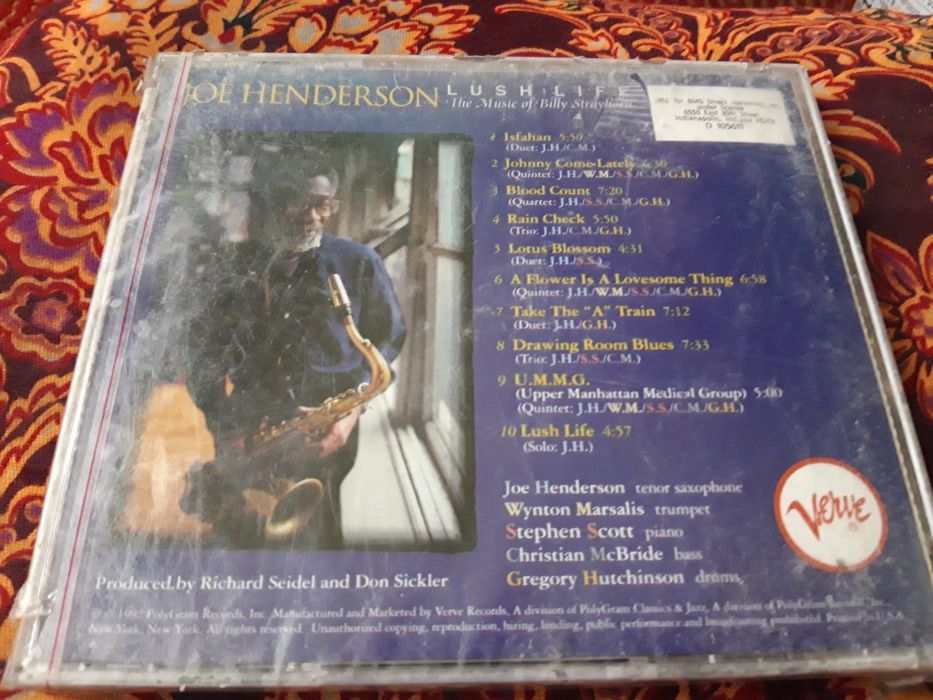 Tenor Saxophone.JOE HENDERSON. Lush Life.CD.Диск.U.S.A 100% 1992г.