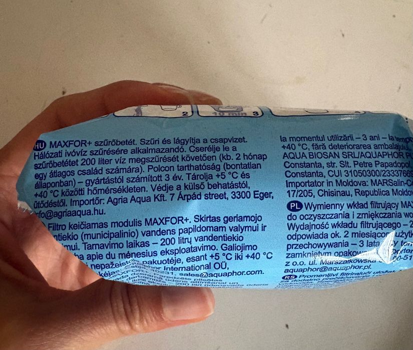 Filtru apă Aquaphor nou