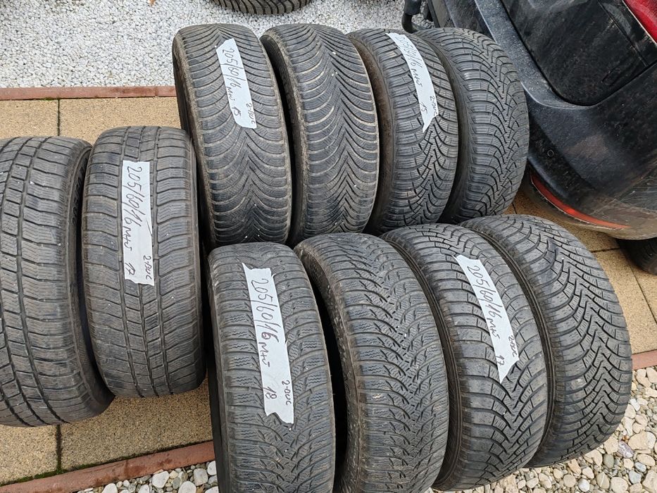 Vând cauciucuri 205/60/16 M+S seturi de câte 2 buc imp Germania