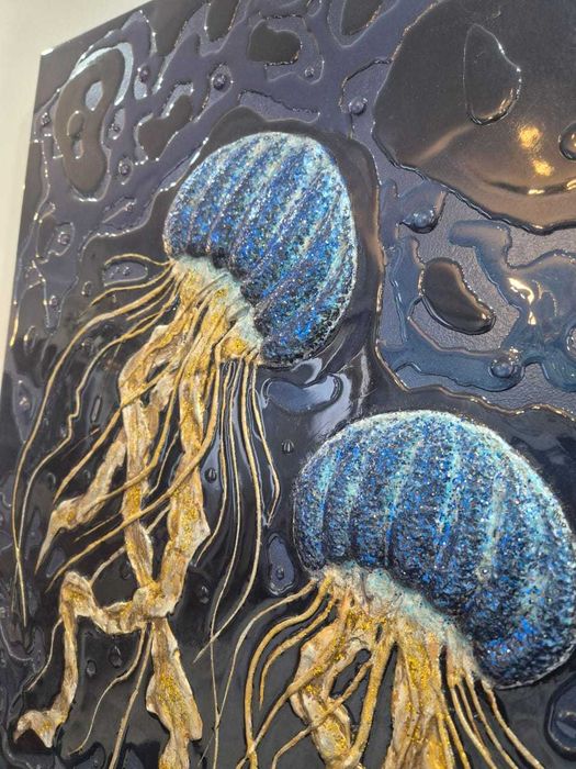 Интерьерная картина-барельеф "Медузы"