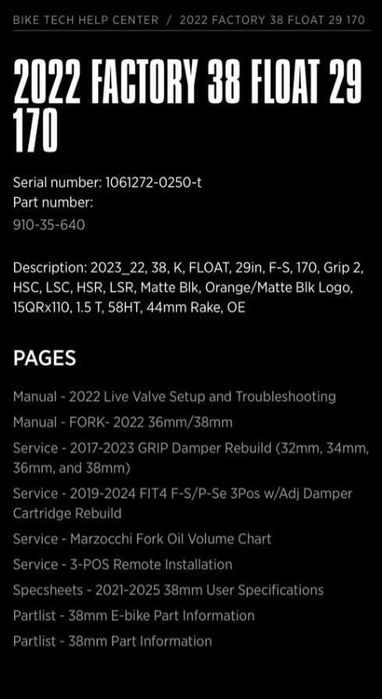 Вилка Уникат! Fox 38 Factory 170 Grip2