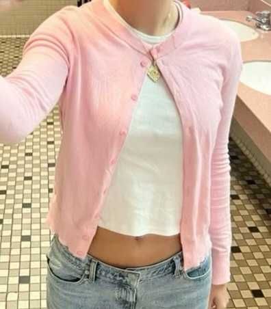 Zara розова жилетка