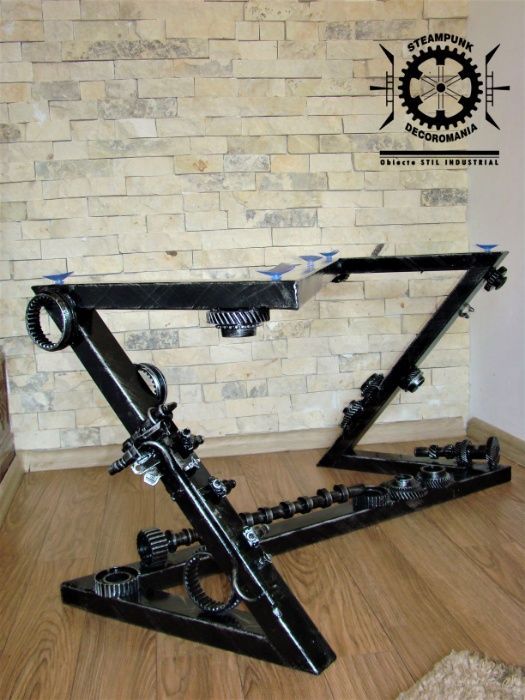 Masa model 2 stil industrial, masa cafea, steampunk,unicat