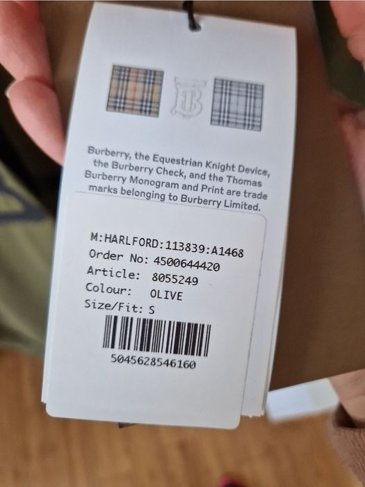 Мъжка тениска Burberry, размер S, oversize