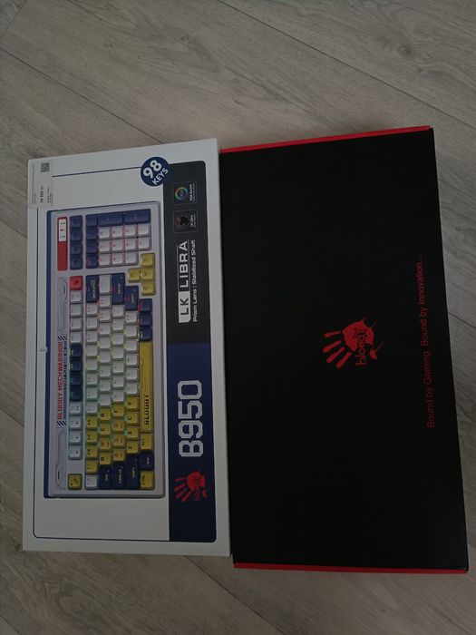 Клавиатура A4Tech Bloody B950 синий