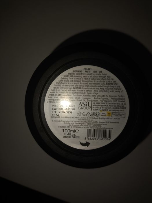 Паста для волос Nishman m1 100 мл