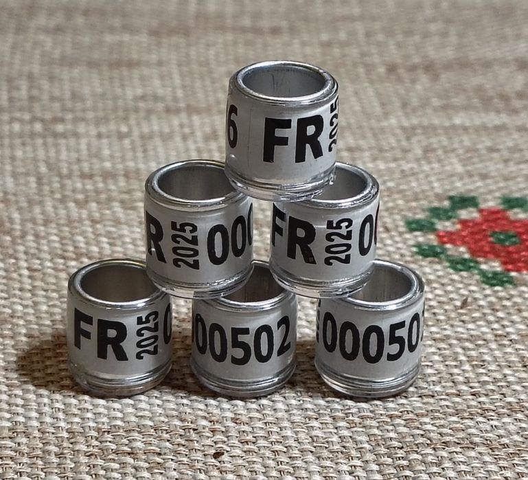 Пожизнени пръстени  2026 г. за гълъби,папагали и други видове птици