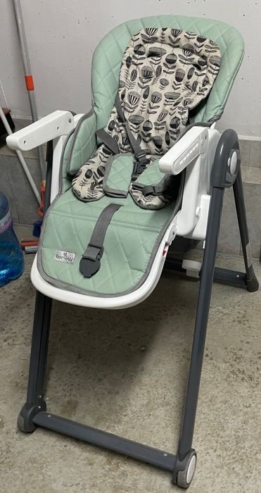 Столче за хранене Lorelli - Party, Frosty Green Leather