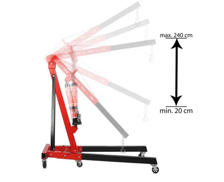 НЕМСКИ Кран за двигател 2 тона жираф