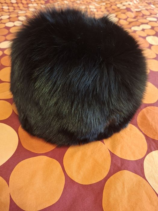 Căciulă de dama. Blana vulpe polara