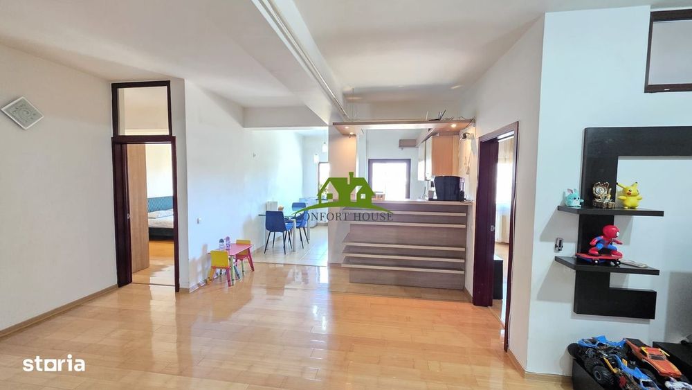 AP. 95mp la Et.2 cu 3 camere si 2 balcoane -complet utilat-zona Nord