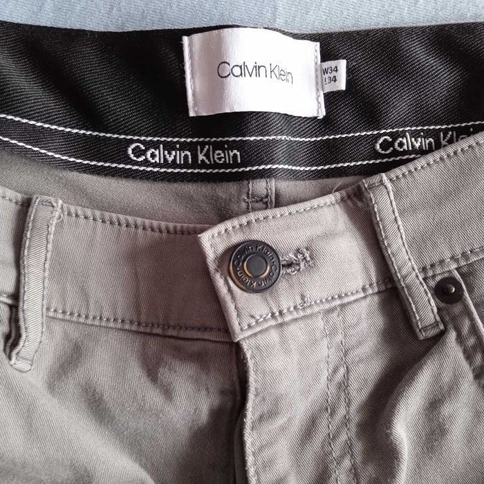 КАТО НОВИ+ПОДАРЪК! CALVIN KLEIN W34/L34 Cement Gray CK jeans оригинал