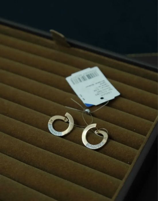 Золотые сережки новые