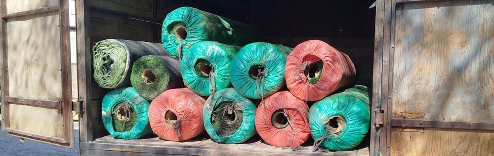 Искусственный газон, клей, ленты