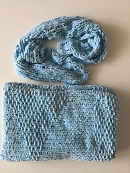 Бебешка ръчно плетена пелена