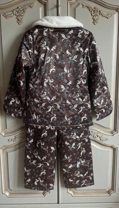 Тёплая стёганая пижама