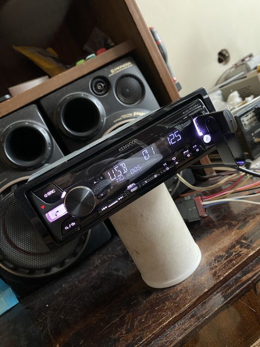 KENWOOD KDC-BT44U -ВИСОК КЛАС- USB Bluetooth CD плеър за кола сд радио