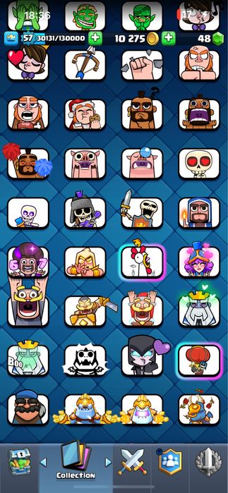 Продам аккаунт clash royal, 10200 кубков.
