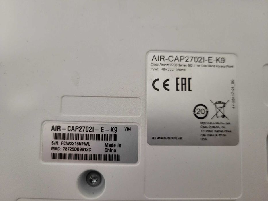 Access Point Cisco AIR-CAP2702I-E-K9, Viteza transfer 1300 Mbit/s