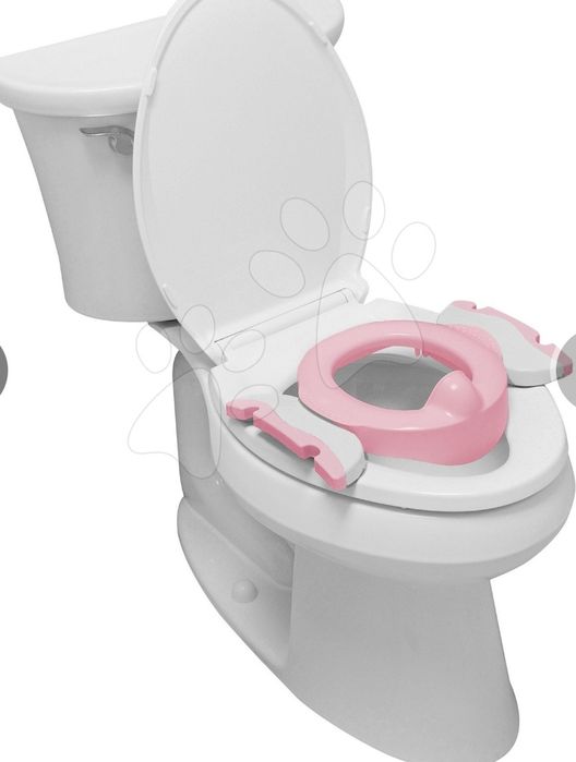 Set oliță de călătorie/reductor WC Potette Plus 2in1 Kalencom cu absorbant de silicon roz + 8 bc.de pungi