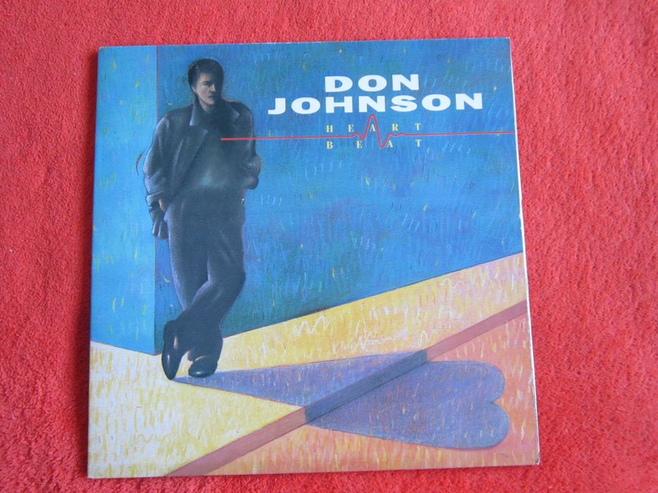 rar Don Johnson ‎ Heartbeat vinil 1986 Olanda