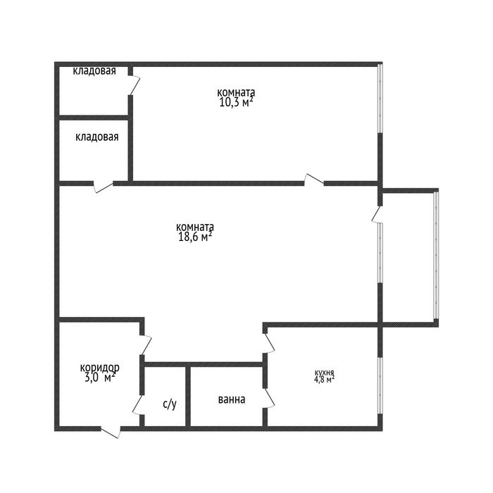 2х комнатная ЦЕнтр