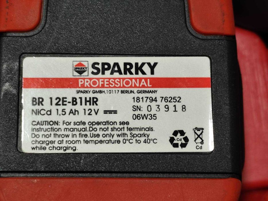 Aкумулаторна бормашина/винтоверт Sparky BR 12E-CH /12V, 2Ah/