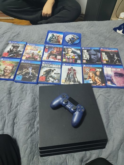 Playstation 4 Pro Modat (Firmware 13.02 web modat)+12jocuri