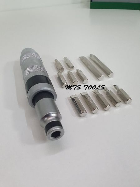 Surubelnita impact set cu biti cuie metalica