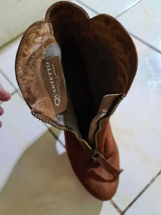 полусапожки замшевые